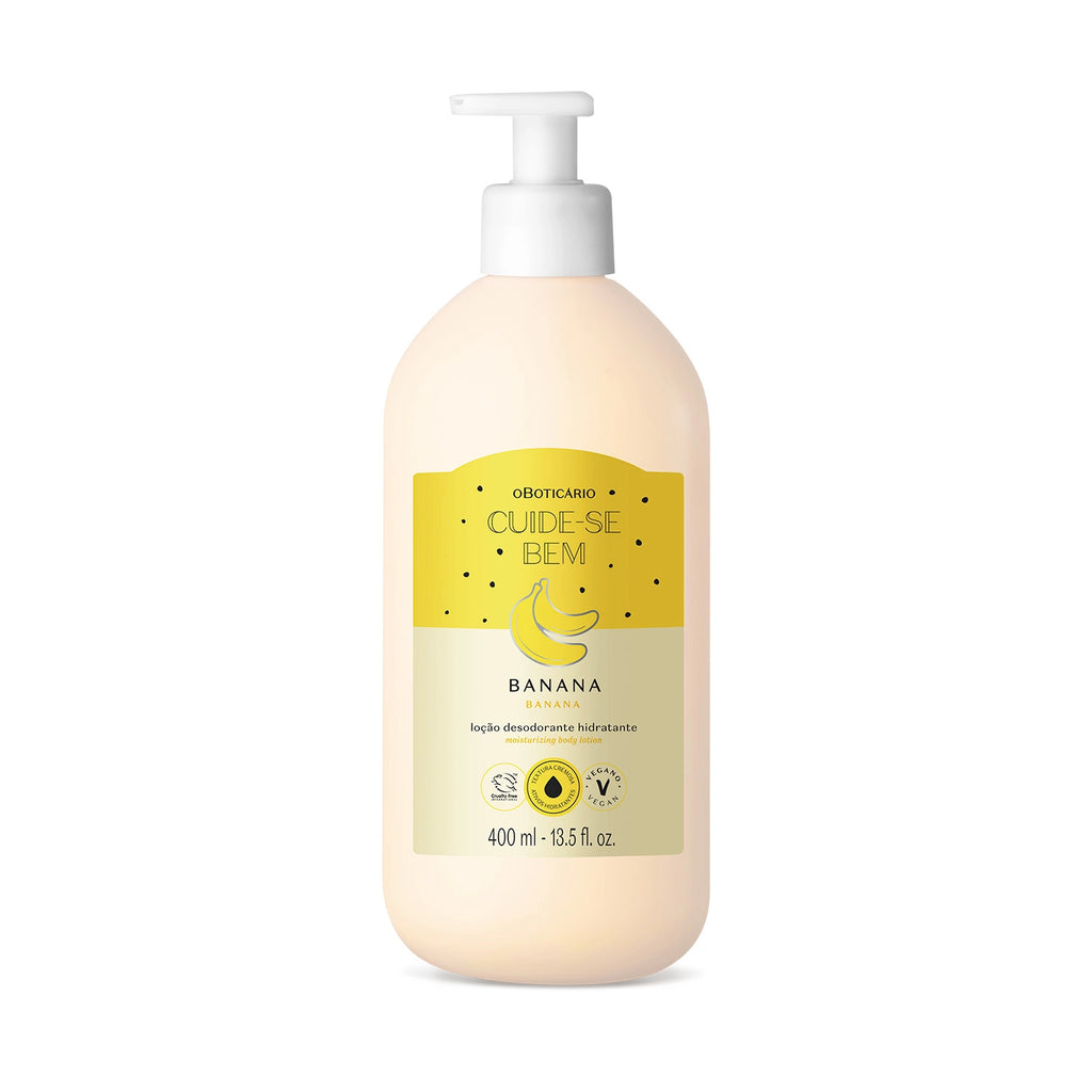 Cuide-Se Bem Feira Banana O Boticário - Loção Desodorante Hidratante 400Ml